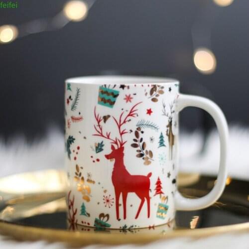 Cute Large Coffee Cartoons Mugs Animals Ceramic Luxury Christmas Personalized Mug Funny Travel Tazas De Navidad Cup Big EA60MK