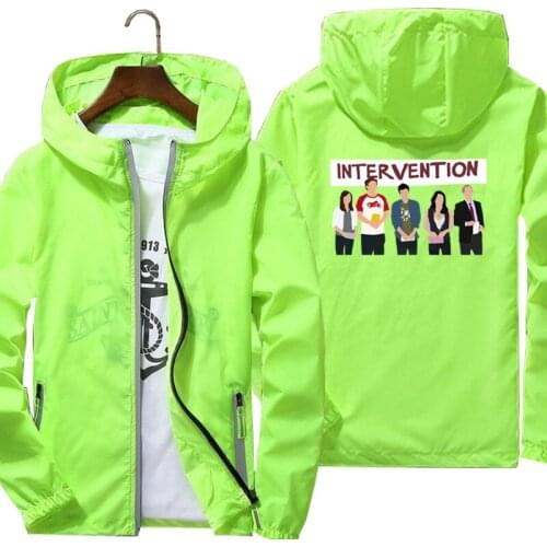 Casual Intervention How I Met Your Mother HIMYM Mens Thin Reflective Sunscreen Windbreaker Skin Cycling Camping Pilot Jacket 3XL