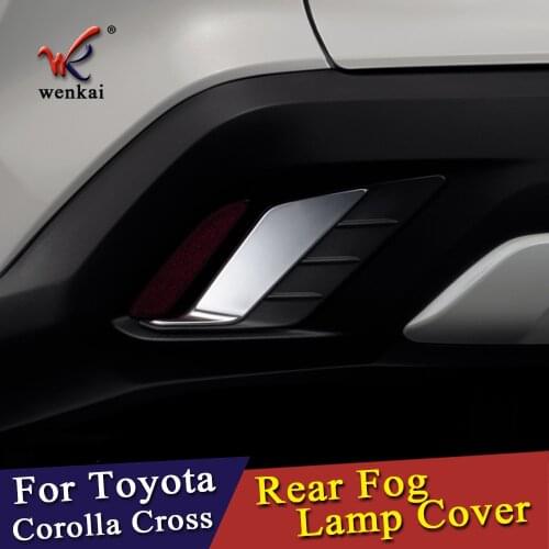 ABS Chrome Rear Bumper Foglamp Cover Trim For Toyota Corolla Cross 2020 2021 Car Accessories