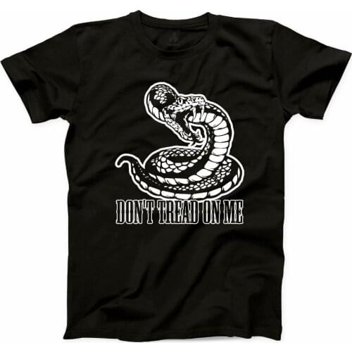 2019 New Summer Men Dont Tread on Me T Shirt 2nd Amendment Rights Gun s and Freedom Unisex Tee Casual Tee Shirt