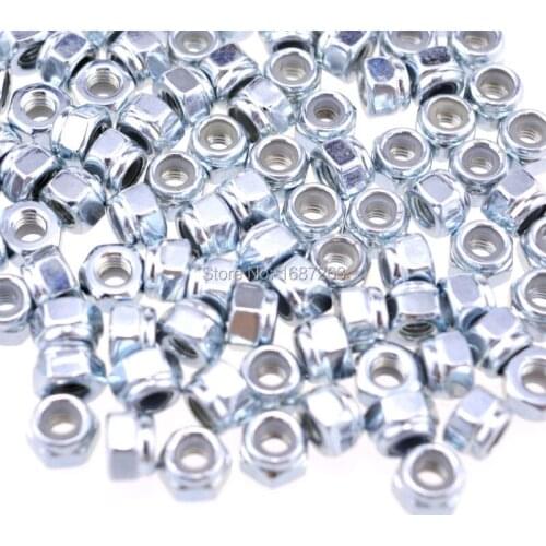 OEM 100pcs M3 Insert Lock Hex Nylon Nuts Slip-resistant For Tyre Robot Quadcopter