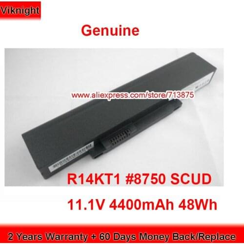 Genuine R14KT1 #8750 SCUD Battery 23+050221+10 for Averatec 3150HD 3150HW 3150P 3220H 3225HS 3225P N2300 11.1V 4400mAh 48Wh