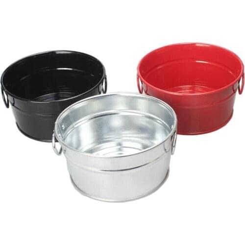 Oval Stainless Steel Fries Barrel Restaurant Tableware for Snack Fried Chicken Seafood