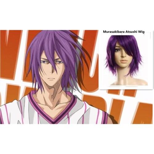 Anime Kuroko No Basuke YOSEN Murasakibara Atsushi Wig Purple Cosplay Costume Basketball Imported High Temperature Wigs 40 Length