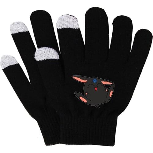 Anime Card Captor Gloves Plush Lining Gloves Winter Soft Gloves Touch Screen Smart Phone Female Gloves