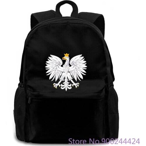 Polish Eagle Polska Crest Poland Dyngus Day Female Hot Brand women men backpack laptop travel school adult student