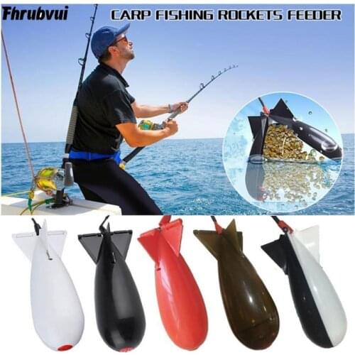 Fishing Spomb Rockets Spod Fishing Tackle Feeders Pellet Rocket Feeder Float Bait Holder Maker Tackle Tool Accessories