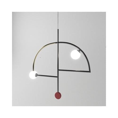 E27 Nordic simple bar hanging lamp colored Pendant Light restaurant, bedroom, bedside lights, modern art and creative lighting