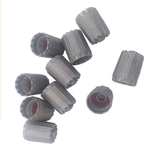 10Pcs/Set for car Plastic Gray Tire Valve Stem Cap Tpms Tire Cap With Gasket Ff2 Tire Valve Stem Caps car Accessories forbmwe46