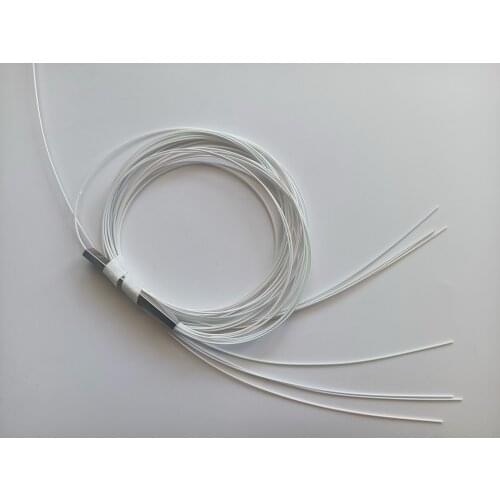 10pcs/lot 1x8 fiber optic Bare device splitter without connector cable 0.25mmMini Blockless 2,4 Ports PLC Splitter