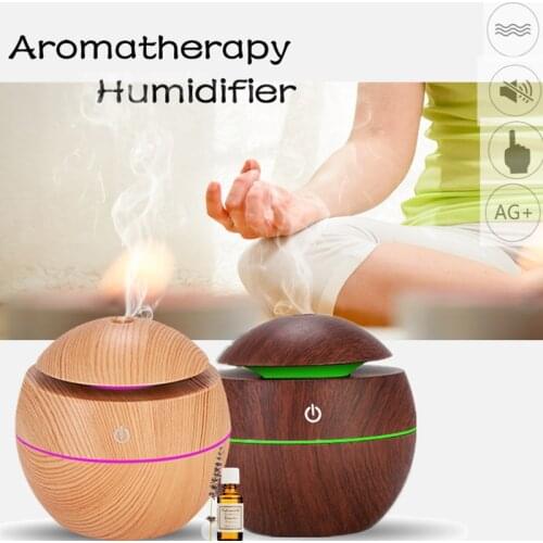 130ML Ultrasonic USB Air Humidifier Aroma Diffusor Humidificador Essential Oils Remote Control Office Home Mist Difusor Purifier