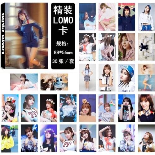 30pcs/set Kpop Twice MOMO single photocard set new album SIGNAL HD good quality TWICE Kpop photo card set for fans collection