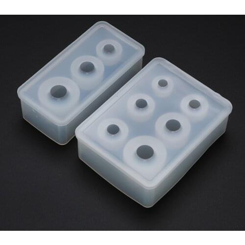 3D Crystal Ball Silicon Mold Multi Size Epoxy Resin Beads Drop Gel Sphere Molds Pendant Craft DIY Handmade Jewelry Making Tools