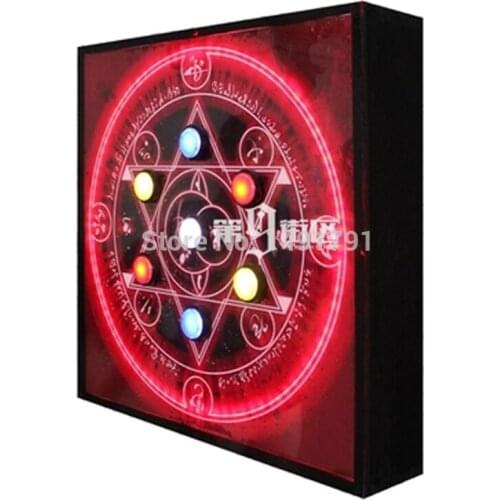 7 magic buttons press the buttons in sequence to open lock or controll Linear Actuator Takagism game escape room tools