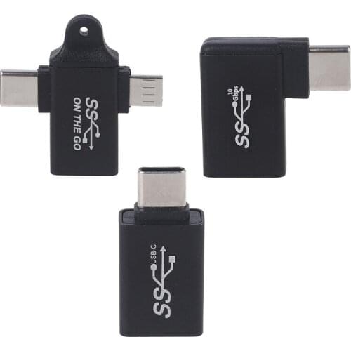 Aluminum Alloy Type C Compatible with OTG Series Adapter Small and Convenient