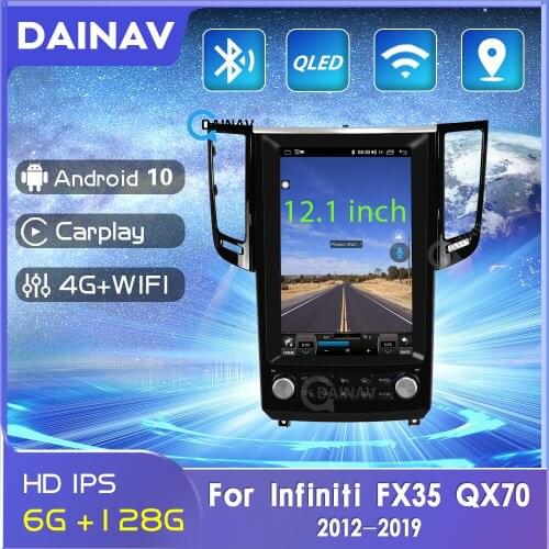 12.1 inch Android Car radio stereo Autoradio For Infiniti FX35 QX70 2012-2019 Car Multimedia DVD video Player GPS Navigation