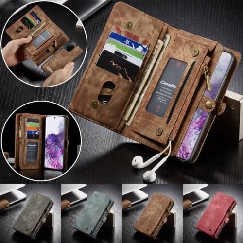 Leather Wallet Phone Case For Samsung S21 Plus S20 FE S10 S9 S8 S7 Edge Note 20 Ultra 10 8 9 A51 A71 A21S A52 A72 Cover Coque