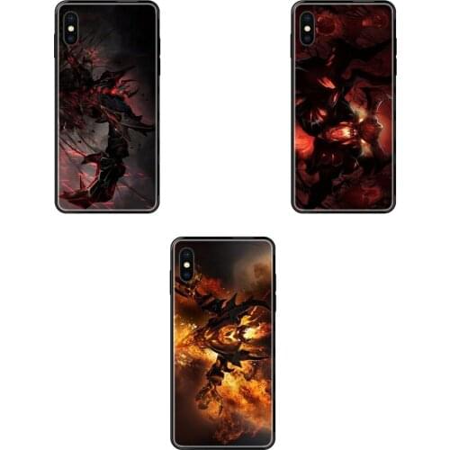 Black Soft TPU Accessories Case For Xiaomi Mi Note A1 A2 A3 5 5s 6 8 9 10 SE Lite Pro Ultra Shadow Fiend Dota 2 For Baby