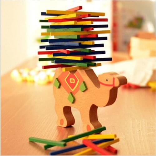 Baby Toys Educational Elephant/Camel Balancing Blocks Wooden Toy Wood Balance Game Montessori Blocks Gift For Child MU881831