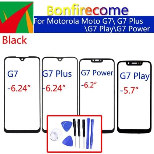 For Motorola Moto G7 / G7 Plus / G7 Power / G7 Play LCD Front Touch Screen Glass Outer Lens Replacement
