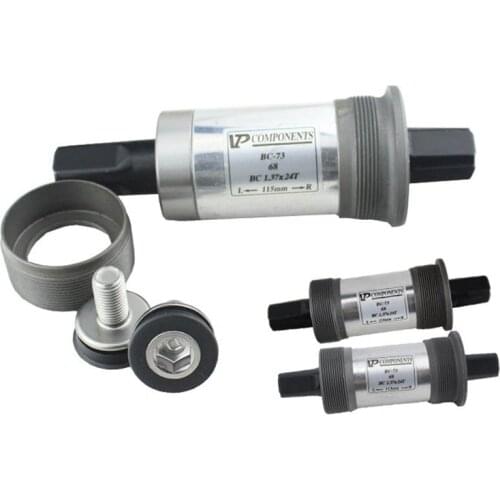 Mountain Bike 68mm Bottom Bracket BC-73 Bicycle Quare Hole Bearing 37X24T 110.5/113/115/118/120/121.5 /122.5/124.5/126/127.5mm