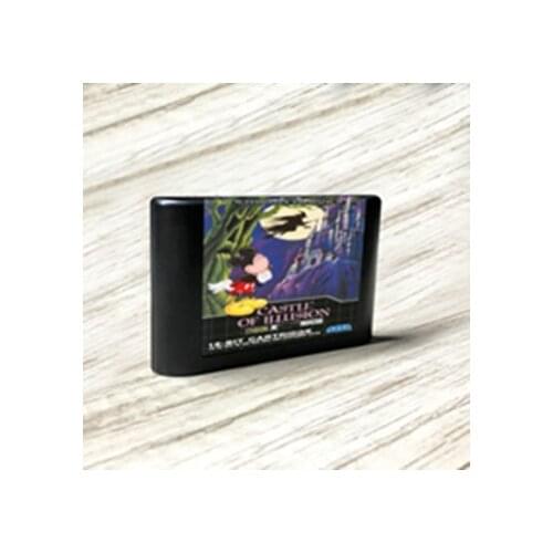Castle of Illusion Starring Mickeyed Mouse - EUR Label Flashkit MD Card for Sega Genesis Megadrive Video Game Console