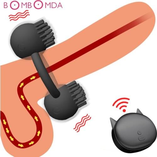 Cock Ring Sex Penis Adult Sex Toy for Couple Vibrating USB Penis Ring Delay Premature Ejaculation Lock Fine Ring Sex Toy for Men