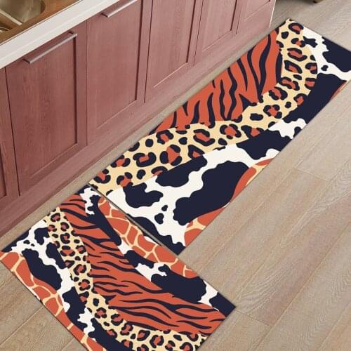 Tiger pattern kitchen mat welcome mat floor mat home rug Mats Bath mat Kitchen carpet hallway carpet Doormat entrance door Mats