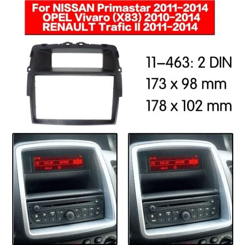 Car audio CD modified face frame navigation bracket for Nissan Primastar Opel Vivaro Renault Trafic II