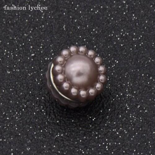Fashion lychee New Arrival Muslim Scarf Clip Brooch For Women High Quality Acrylic Collar Pins Jewelry Accessories