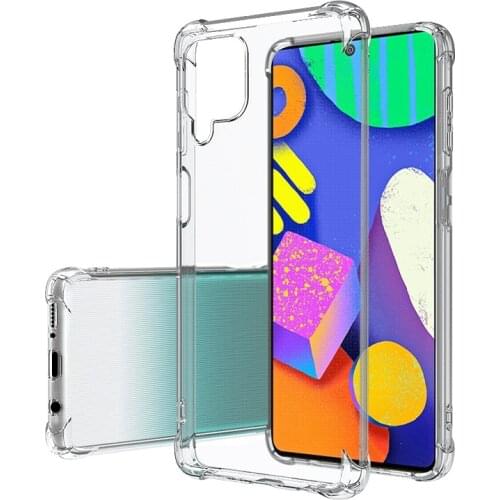 Soft Crystal Clear Phone Case for Samsung Galaxy M02 M42 M62 F62 5G M02S Capa Airbag Shockproof Silicone Transparent Cover Funda
