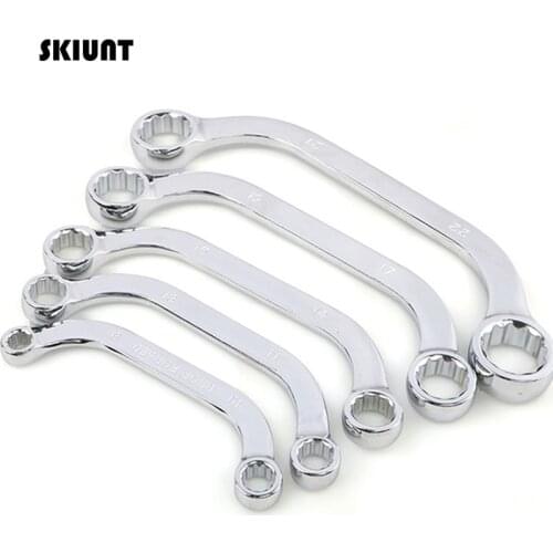 SKIUNT 5Pcs Torx Wrench Set U-Type Double-ended Key Socket Wrench Multifunction Universal Spanner Household Repair Tools Kits