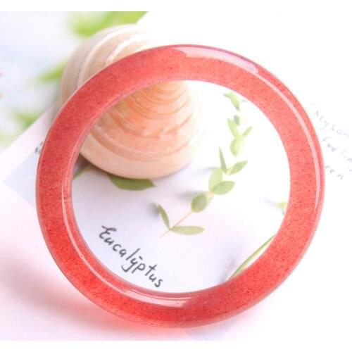 Natural Red Ice Strawberry Quartz Crystal Clear Woman Bangle Bracelet 53mm 54mm 55mm 56mm 57mm 58mm 59mm 60mm AAAAAA
