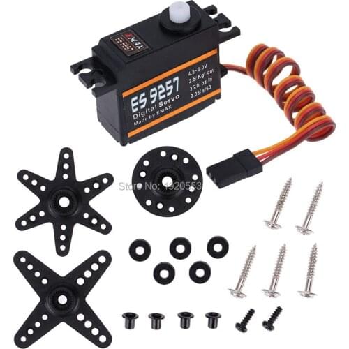 Original EMAX ES9257 Micro Digital Bearing 3D Micro Tail Servo For RC Align Trex 450 Helicopter