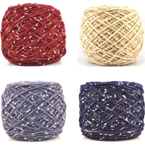 200g/lot 1 ball Thick Crochet Yarn For Hand Knitting Soft Cotton Roving Yarns Thread For Visan laine a tricoter