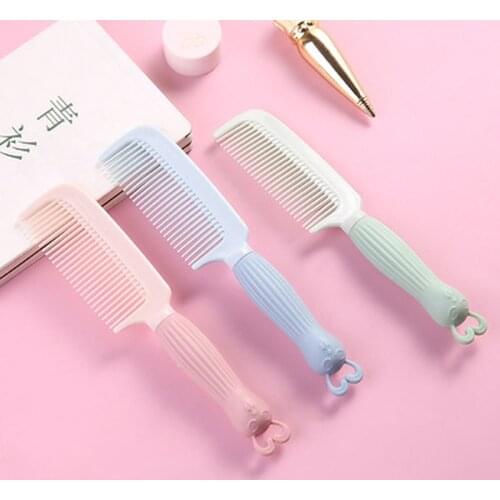 1Pcs Cartoon Rabbit Comb Hair Brush Cute Anti-static Student Girl Plastic Hairbrush Portable Travel Hair Comb for Adult Children