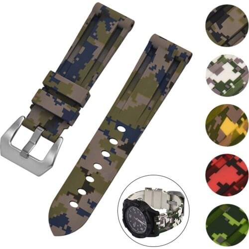 BEAFIRY Silicone Rubber 20mm 22mm 24mm 26mm Watch Band Straps Sport Bracelet Watchbands Waterproof Sweatproof for men women