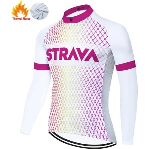 Strava Winter Thermal Fleece Велосипедная Maillot Tricota Ciclismo Hombre Fietskleding Heren Cycling Jersey Cycling Jersey Men