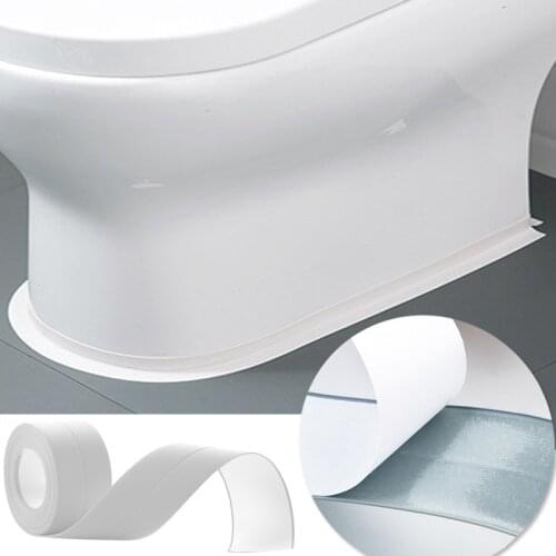 PVC Sealing Strip Anti-Mold Kitchen Waterproof Moisture-Proof Self-Adhesive Sink Gap Seam Toilet Corner Tape