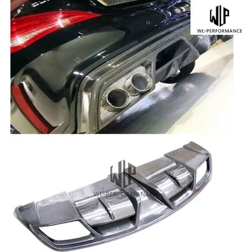 W117 Quality Carbon Fiber Rear Lip Diffuser Car Styling For Mercedes-Benz CLA Class CLA180 CLA200 CLA250 CLA45 Body kit 14-17