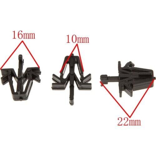 20pcs for Toyota 90467-17004 Radiator Grille Rivet Retainer Clips Fastener