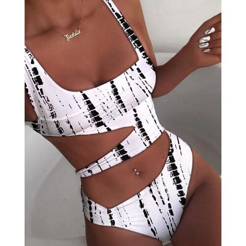 Women One-Piece Swimsuit Female Summer Sexy Swimwear Bathing Suit Brazilian Bikini Monokini Swimming Suit Solid Color Beachwear