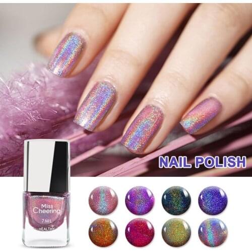 1pc Nail Polish Glittering DIY Long Lasting Shine Manicure Art Accessories Non Toxic Premium Quality Materials Nail Art -VL16