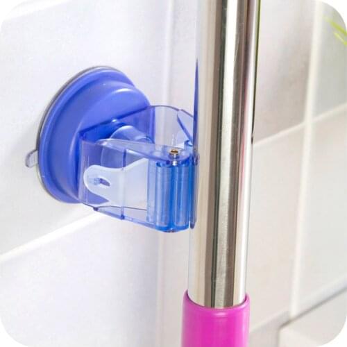1pc Trace Sucker Broom Mop Rack Hook Rack Deck Mop Clip