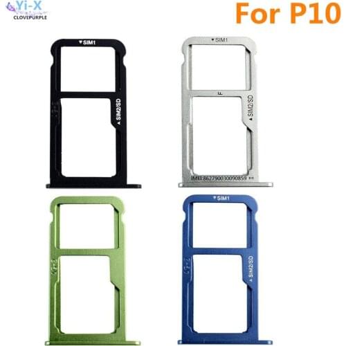 10pcs/lot SIM Card Slot Tray Holder Adapter Repair Parts for Huawei P10