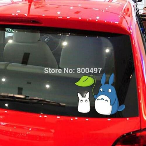 10 x Car-Styling Cartoon Lovely Cat Totoro Car Stickers Motorcycle for Toyota Ford Focus 2 Chevrolet VW Opel Tesla Honda Lada