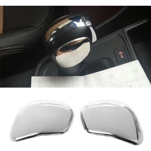 2 Pcs Gear Shift Knob Side Cover Trim Sticker For VW Golf MK7 Tiguan Polo Beetle Passat June DropShip