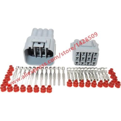 5 Sets 12 Pin/Way Waterproof Auto Electrical Connector Wire Sealed Plug 6188-0375 6181-2495