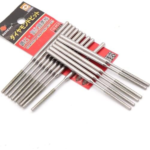 1/5pcs 1.5 - 8mm Diamond & CBN Burr Extra Long Grinding Drill Bit for Dremel Engraving