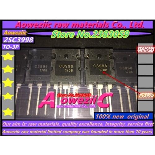 Aoweziic Taiwan Manufacturers 100% High Quality 2SC3998 C3998 TO-3PL ultrasonic dedicated high-power transistor 25A 1500V